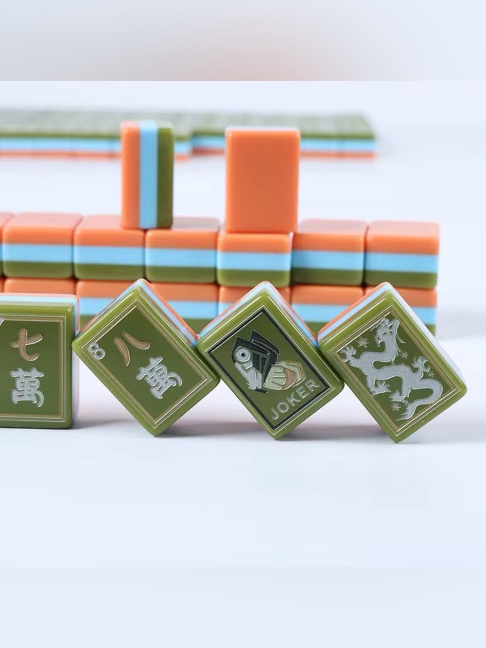 Matcha America Mahjong Tiles 4 Layer Acrylic